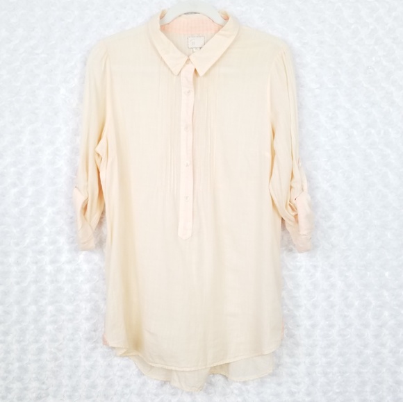 Anthropologie Tops - Anthropologie Peach Tunic